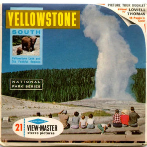 Yellowstone - National Park - View-Master 3 Reel Packet - 1960s - vintage - (ECO-A306-S6A) 3dstereo 