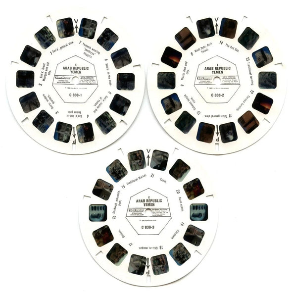 Yemen - View-Master 3 Reel Set on Card - (zur Kleinsmiede) - (C838-EM) - vintage VBP 3dstereo 