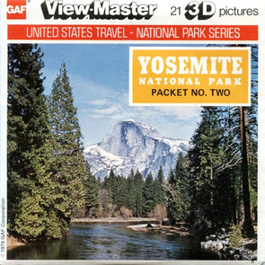 Yosemite National Park - View-Master 3 Reel Packet - 1970s Views - Vintage - (PKT-K44-G6Ank) Packet 3dstereo 