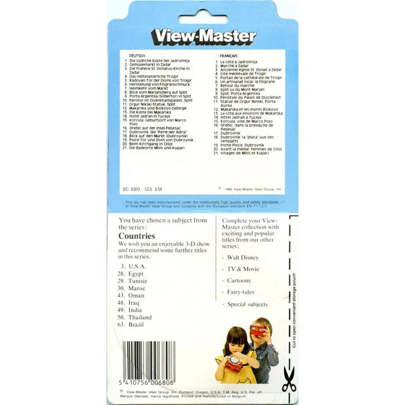 Yugoslavia - View-Master 3 Reel Set on Card - (zur Kleinsmiede) - (BC680-123-EM) - NEW VBP 3dstereo 