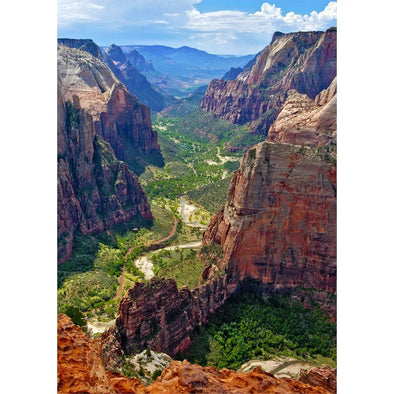 Zion Canyon from Observation Point - 3D Lenticular Postcard Greeting Card - NEW