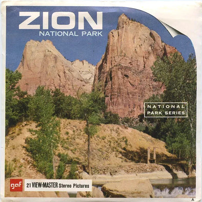 Zion National Park, Utah - View-Master 3 Reel Packet - 1970s views - vintage - A347-G1A Packet 3Dstereo 