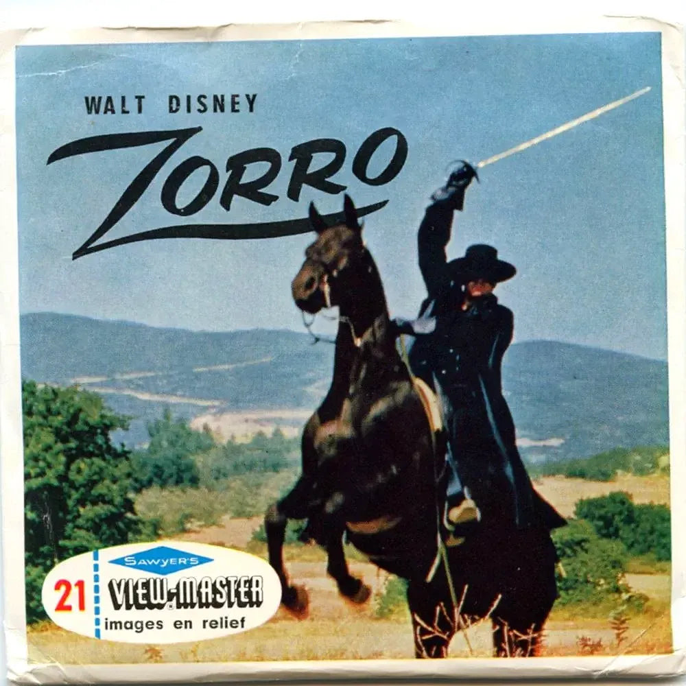 Vintage Walt Disney Lot of 5 Viewmaster Reels (Robin Hood/Zorro
