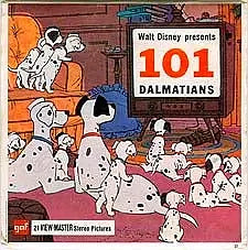 101 Dalmatians - Disney - View-Master - Vintage - 3 Reel Packet - 1970s views - B532 3Dstereo 