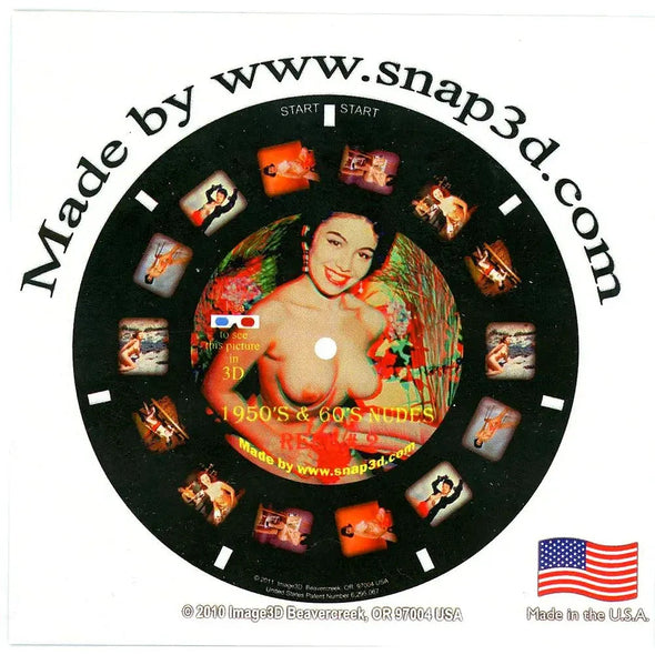 1950's-60's Nudes from 3D Realist Slides as a 3D Viewmaster Reels - REEL #2 - NEW 3Dstereo.com 