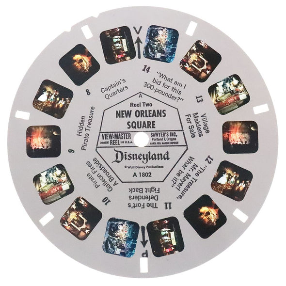 New Orleans Square - Disneyland - View-Master - 3 Reel Packet - 1970s - vintage - A180-G1A Packet 3dstereo 