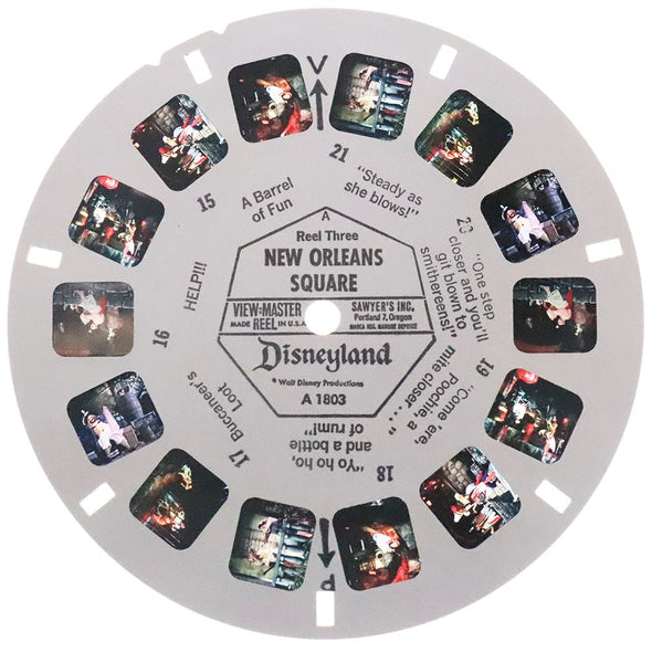 New Orleans Square - Disneyland - View-Master - 3 Reel Packet - 1970s - vintage - A180-G1A Packet 3dstereo 