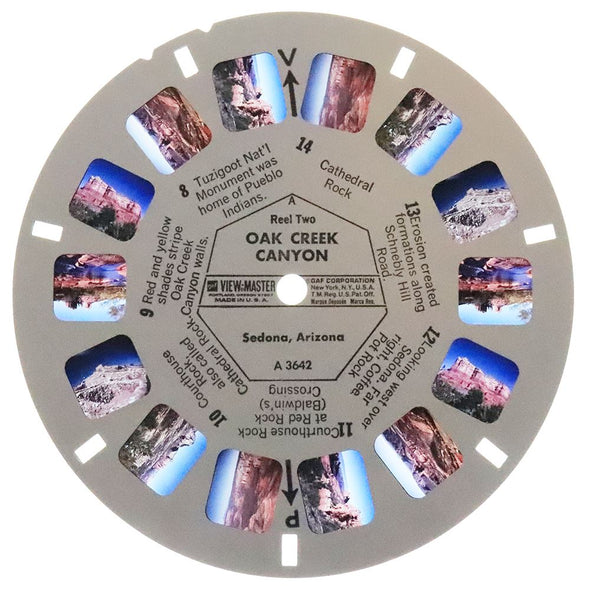 ANDREW - Oak Creek Canyon - Arizona - View-Master 3 Reel Packet - 1960's views - vintage - (A364-G1A) Packet 3dstereo 