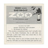 View-Master 3 Reel Packet - Detroit Zoo - Detroit, Michigan - vintage - (A581-S6)