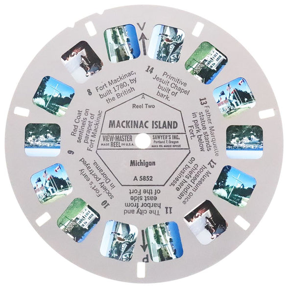 2 ANDREW - Mackinac Island - View-Master 3 Reel Packet - 1960s views - vintage - A585-S6A Packet 3Dstereo 