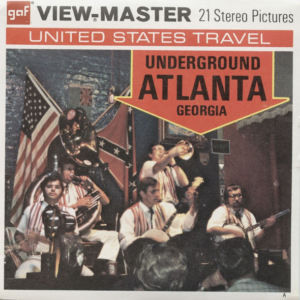 4 ANDREW - Underground Atlanta Georgia - View Master 3 Reel Packet - vintage - A922-G3A Packet 3dstereo 