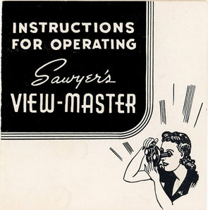 View-Master Model A Viewer Instructions - facsimile - Early Version #1 Instructions 3dstereo 