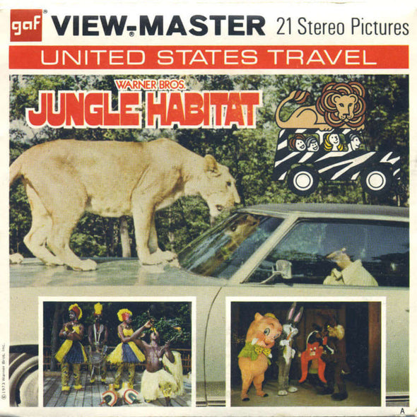 Jungle Habitat in West Milford, N.J. - View-Master - Vintage - 3 Reel Packet - 1970s views - (A763) Packet 3dstereo 