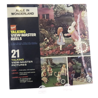 Alice in Wonderland Talking View-Master Pack- Record attached to Reel -  Unopened –