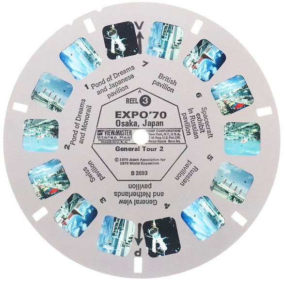 Expo '70 - General Tour 2 - Osaka, Japan - View-Master 3 Reel Packet - 1970s views - vintage - B269-G3A Packet 3dstereo 
