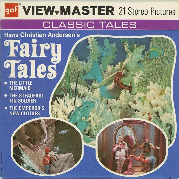 View-Master 3 Reel Packet - Fairy Tales - Hans Christian Andersen's - vintage - (B305-G3B)