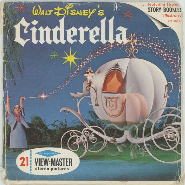 Cinderella - View-Master 3 Reel Packet - 1960 - vintage - B318-S5