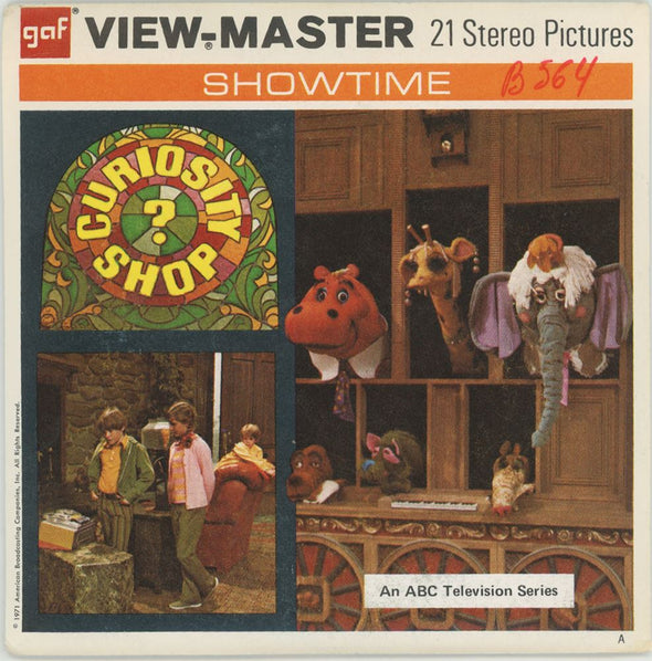 Curiosity Shop - View-Master 3 Reel Packet - 1971 - vintage - B564-G3A Packet 3dstereo 