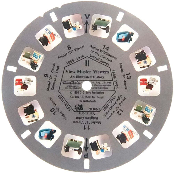 4 ANDREW- View-Master Viewers - Illustrated History - View-Master 6 Reel Set From Book - 1994 - vintage - CR402 Packet 3dstereo 