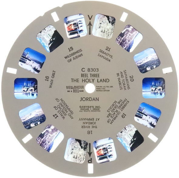 View-Master 3 Reel Packet - Holy Land - Jordan - 1973 - (C830E) 3dstereo 