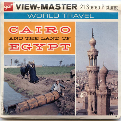 Cairo and the land of Egypt - View-Master - Vintage 3 Reel Packet - 1970s views (PKT-B140-G3) Packet 3dstereo 