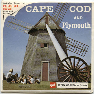 Cape Cod and Plymouth, Mass - Vintage - ViewMaster 3 Reel Packet - 1970s views Packet 3dstereo 