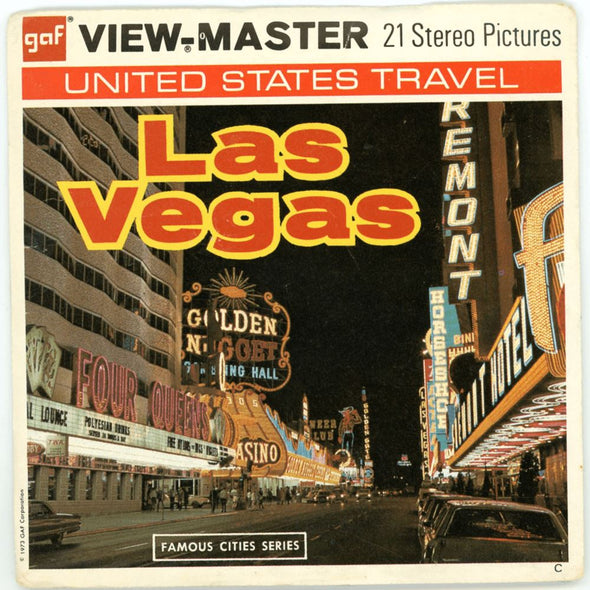 Las Vegas - View-Master - Vintage - 3 Reel Packet - 1970s Views - (ECO-A159-G3Cz) Packet 3dstereo 