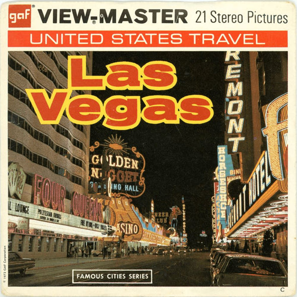 Las Vegas - View-Master - Vintage - 3 Reel Packet - 1970s Views - (eco-A159-G3Cx) Packet 3dstereo 
