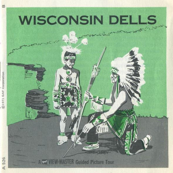 Wisconsin Dells - Vintage Classic ViewMaster(R) 3 Reel Packet - 1960s views Packet 3dstereo 
