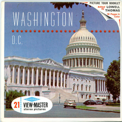 View-Master - Washington - A790 - Vintage - 3 Reel Packet - 1960s views Packet 3dstereo 