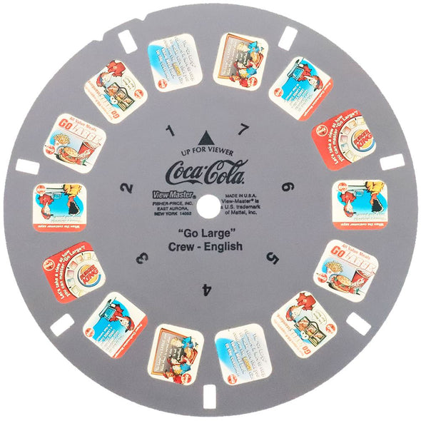 4 ANDREW - Coca Cola - "Go Large" - Crew - View-Master Commercial Reel - English Text - vintage Reels 3dstereo 