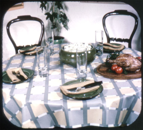 Annebergs-Dukar Tessab - View-Master Commercial Reel - Tablecloths - vintage Reels 3dstereo 