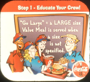 4 ANDREW - Coca Cola - "Go Large" - Manager - View-Master Commercial Reel - 2002 - vintage Reels 3dstereo 