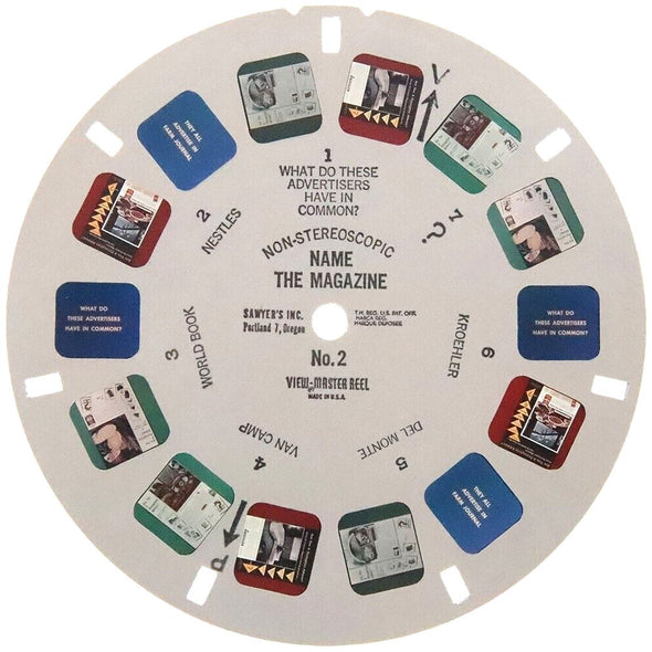 Name The Magazine - 2 View-Master Commercial Reels - Farm Journal - vintage Reels 3dstereo 