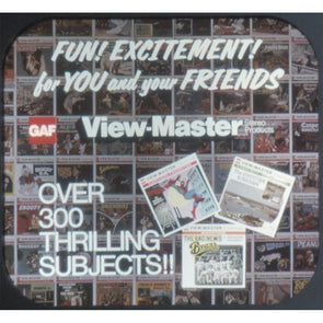 3 ANDREW - One Billion View-Master Stereo Reels Sold - Commemorative Gold Centered Reel - vintage Reels 3dstereo 