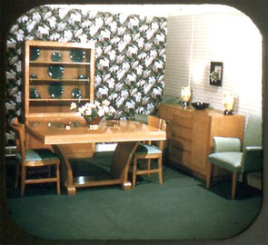 RWAY Sheboygan, Streamline & Tradition Furniture - View-Master Commercial Reel - vintage CREL 3dstereo 
