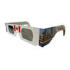 Solar Eclipse Glasses - ISO Certified - Cardboard ('Canadian') - NEW 3dstereo 
