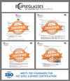 Solar Eclipse Glasses - ISO Certified - Cardboard ('Green Alien') - NEW 3dstereo 