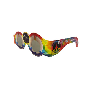 Solar Eclipse Glasses - ISO Certified - Cardboard ('Cosmic Groove') - NEW 3dstereo 