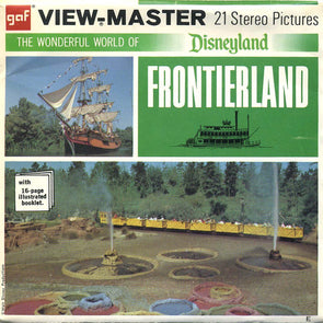 Frontierland - Disneyland - View-Master - Vintage - 3 Reel Packet - 1960s views - (ECO-A176-G3Ex) Packet 3dstereo 