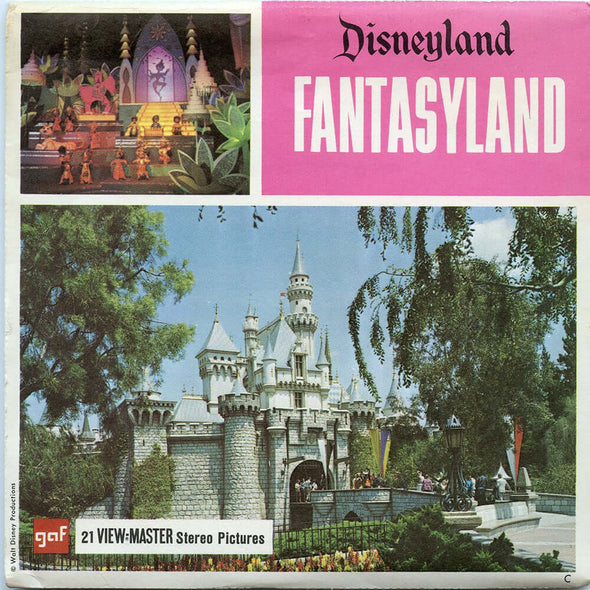 Fantasyland - Disneyland - View-Master - Vintage - 3 Reel Packet - 1960s views - A178 Packet 3dstereo 