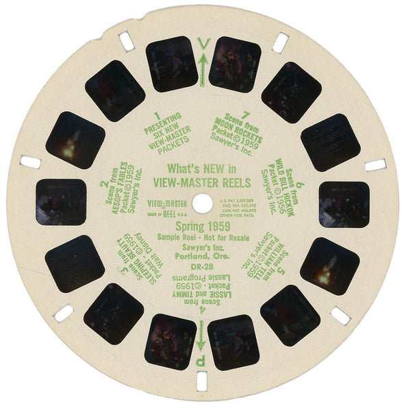 DR-28 - What's NEW in ViewMaster Reels Spring 1959 - View-Master Single Reel - vintage - (DR-28) Reels 3dstereo 