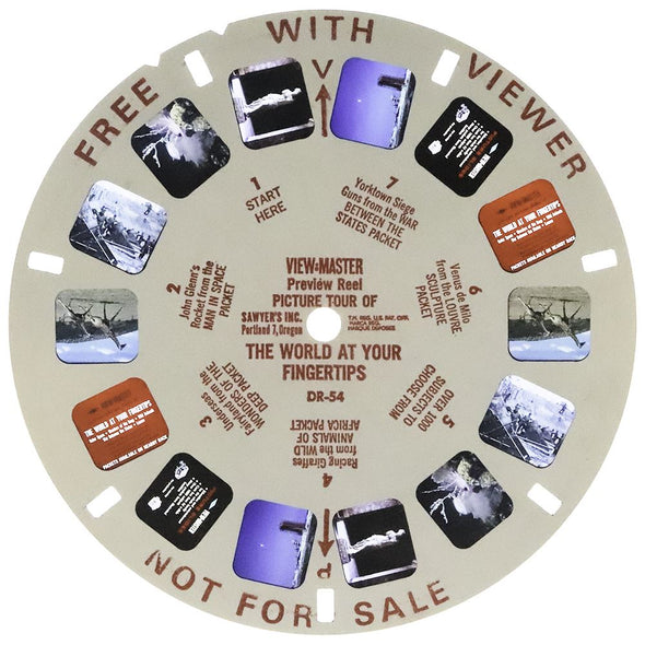 DR-54S - The World At Your Fingertips - View-Master Single Reel - vintage - (DR-54-S) Reels 3dstereo 