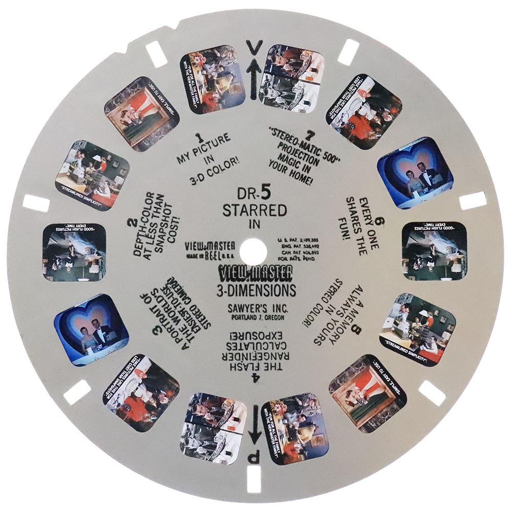 DR-5 - Starred in View-Master 3-Dimensions - View-Master Single Reel -  vintage - (DR-5)