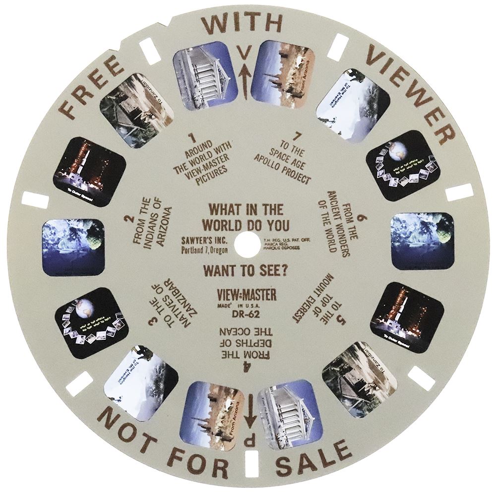 DR-62S - What in the World Do You Want to See? - View-Master Single Reel -  vintage - (DR-62-S)