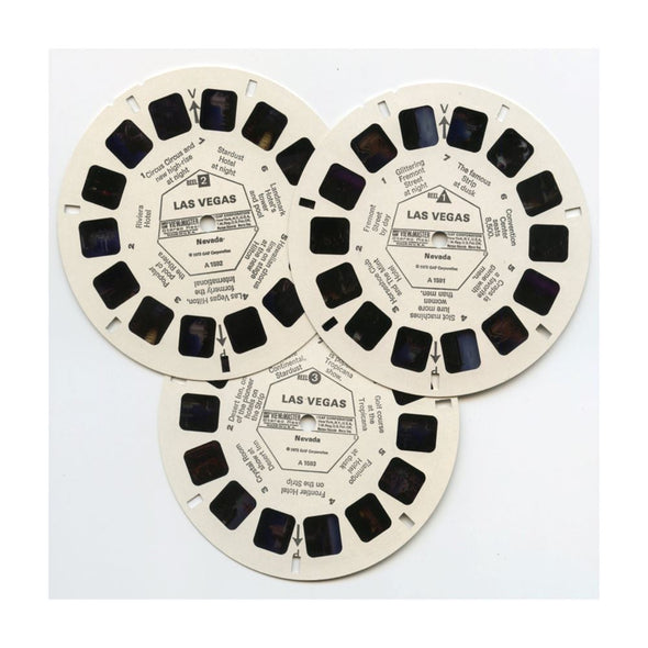 Las Vegas - View-Master - Vintage - 3 Reel Packet - 1970s Views - (eco-A159-G3Cx) Packet 3dstereo 