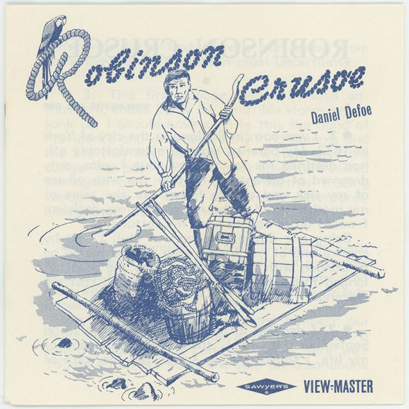 Robinson Crusoe - View-Master 3 Reel Packet - 1960's - vintage - (PKT-B438E-BS6) Packet 3dstereo 