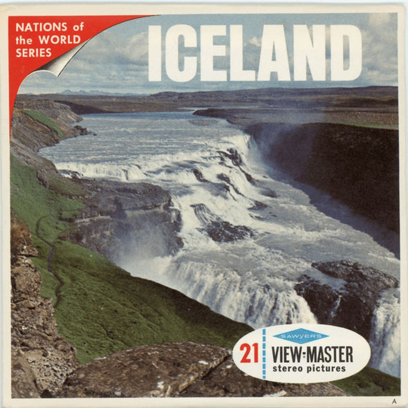 ViewMaster - Iceland - Vintage Classic 3 Reel Packet - 1960s Views - A085 Packet 3dstereo 