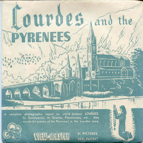 Lourdes and the Pyrenees - View-Master - Vintage - 3 Reel Packet - 1950s views - (PKT-LOURD-BS2) Packet 3dstereo 