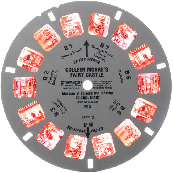 View-Master 3 Reel Packet - Fairy Castle and the U-505 - vintage - (M2-G6)